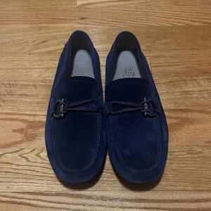 Salvatore Ferragamo Dark Blue Loafers
